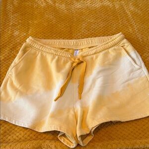 The Upside Ombré Yellow Athletic Shorts